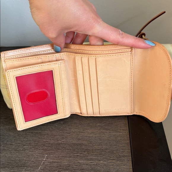 Dooney & Bourke Yellow Polka Dot Shoulderbag and Wallet - Picture 5 of 7